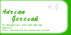adrian gercsak business card
