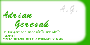 adrian gercsak business card